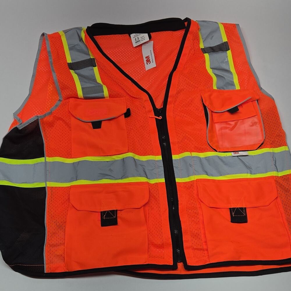 2XL Neopelta NPV30 ANSI/ISEA 107-2020 Type R Class 2 Hi-Vis Orange Vest 3m Refle